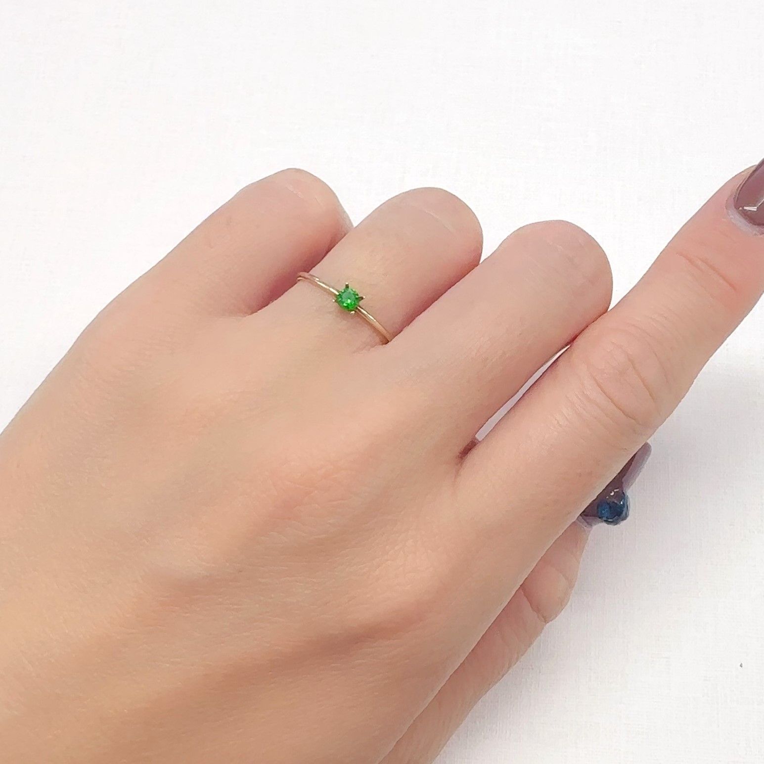デマントイドガーネット ロシア産 0.13ct[240628270]2.9x2.9mm前後