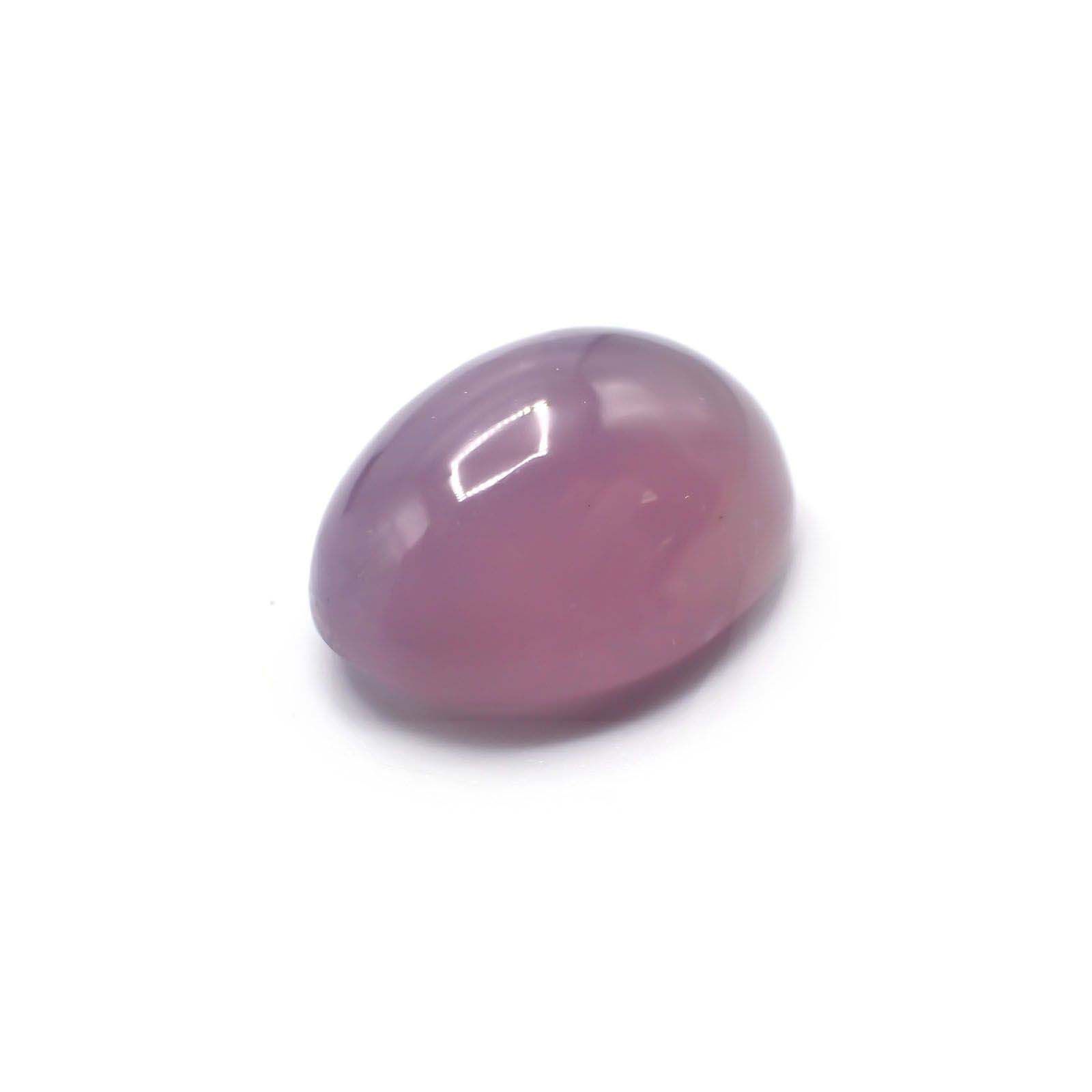 パープルカルセドニー(宝石名バイオレット・カルセドニー)インドネシア産 11.42ct 識別済[230722713]16.8x12.6mm前後