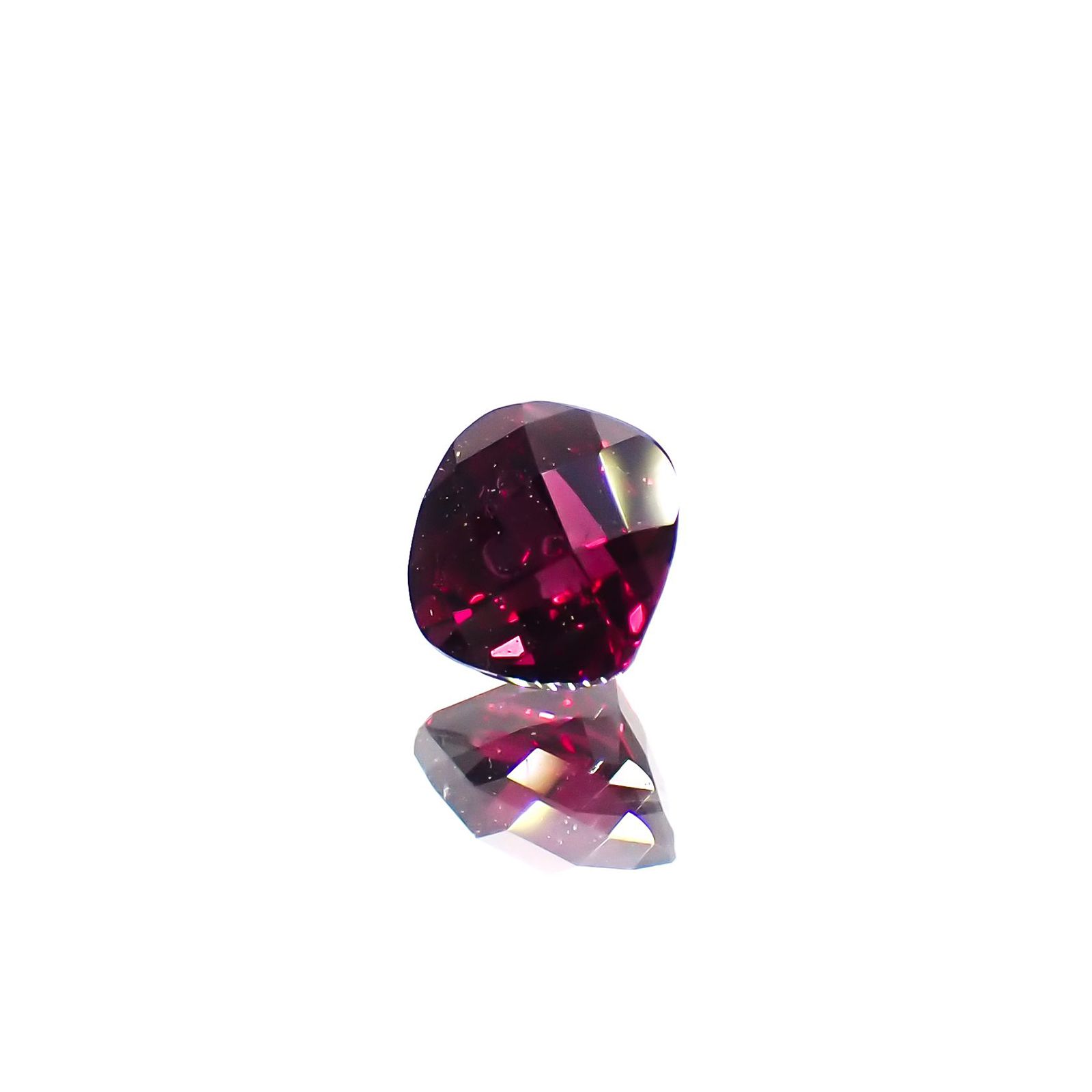 ◇チェッカーカット◇アントヒルガーネット(クロムパイロープガーネット) アメリカ・アリゾナ州産 0.40ct[230722882]4.1x4.1mm前後