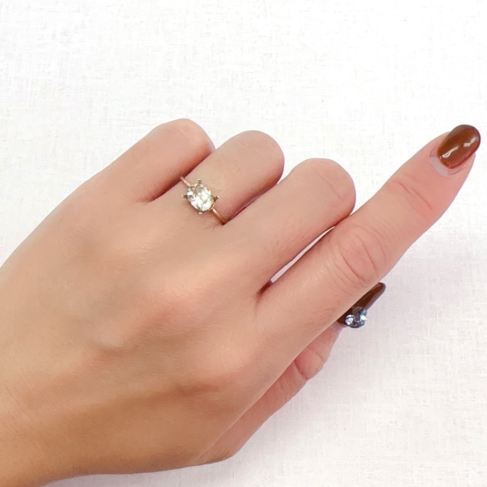 イエロージルコン(宝石名ジルコン)スリランカ/カンボジア産 1.21ct 識別済[231124189]7.2x5.6mm前後