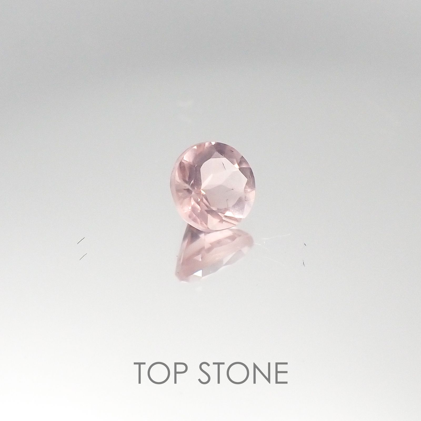 ディープローズクォーツ モザンビーク産 ルース 0.4ct[20095380]4.7×4.7mm前後