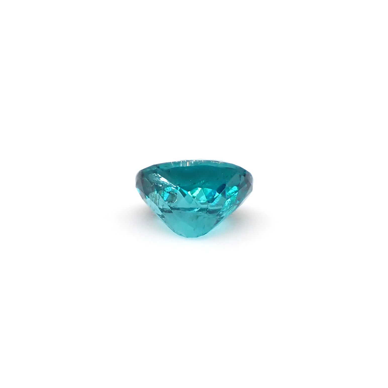 パライバトルマリン(宝石名トルマリン/別名パライバ・トルマリン)ブラジル産 GIA鑑付 0.48ct / 5.46x4.33mm前後 [260732609]