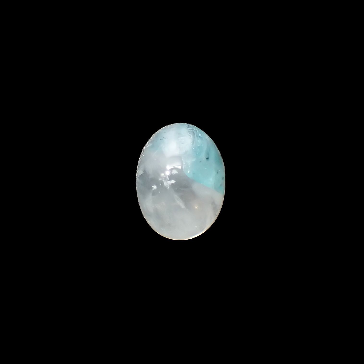 パライバトルマリンインクォーツ(宝石名トルマリンインクォーツ/別名パライバ・トルマリンインクォーツ) ブラジル産 1.47ct 識別済[210712000]7.9×6.1mm前後