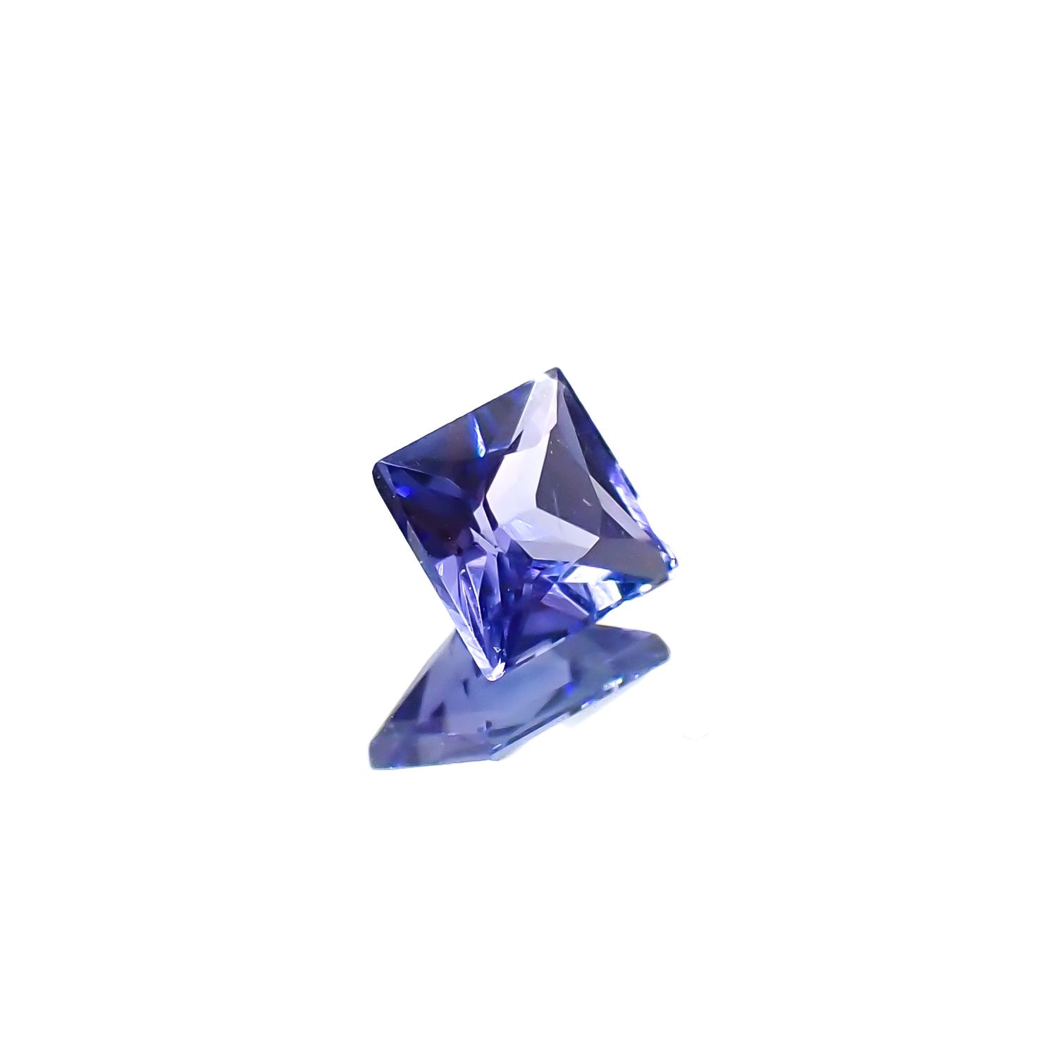 ◇プリンセスカット◇タンザナイト タンザニア産 0.35ct[240427140]4.1x4mm前後