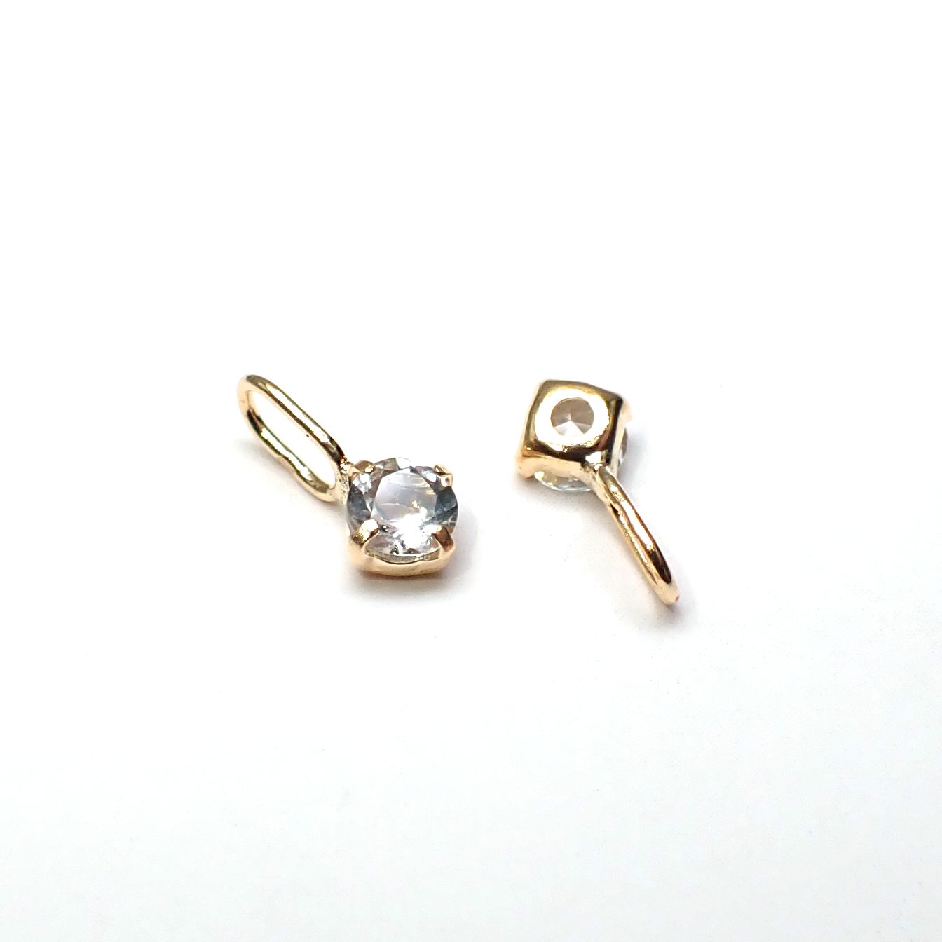 ◇K18 Petit+（プティプラス）◇ 誕生石 | 選べる一粒石ジュエリー 3mmタイプ [チャーム/ペンダントトップ※チェーン別売り]