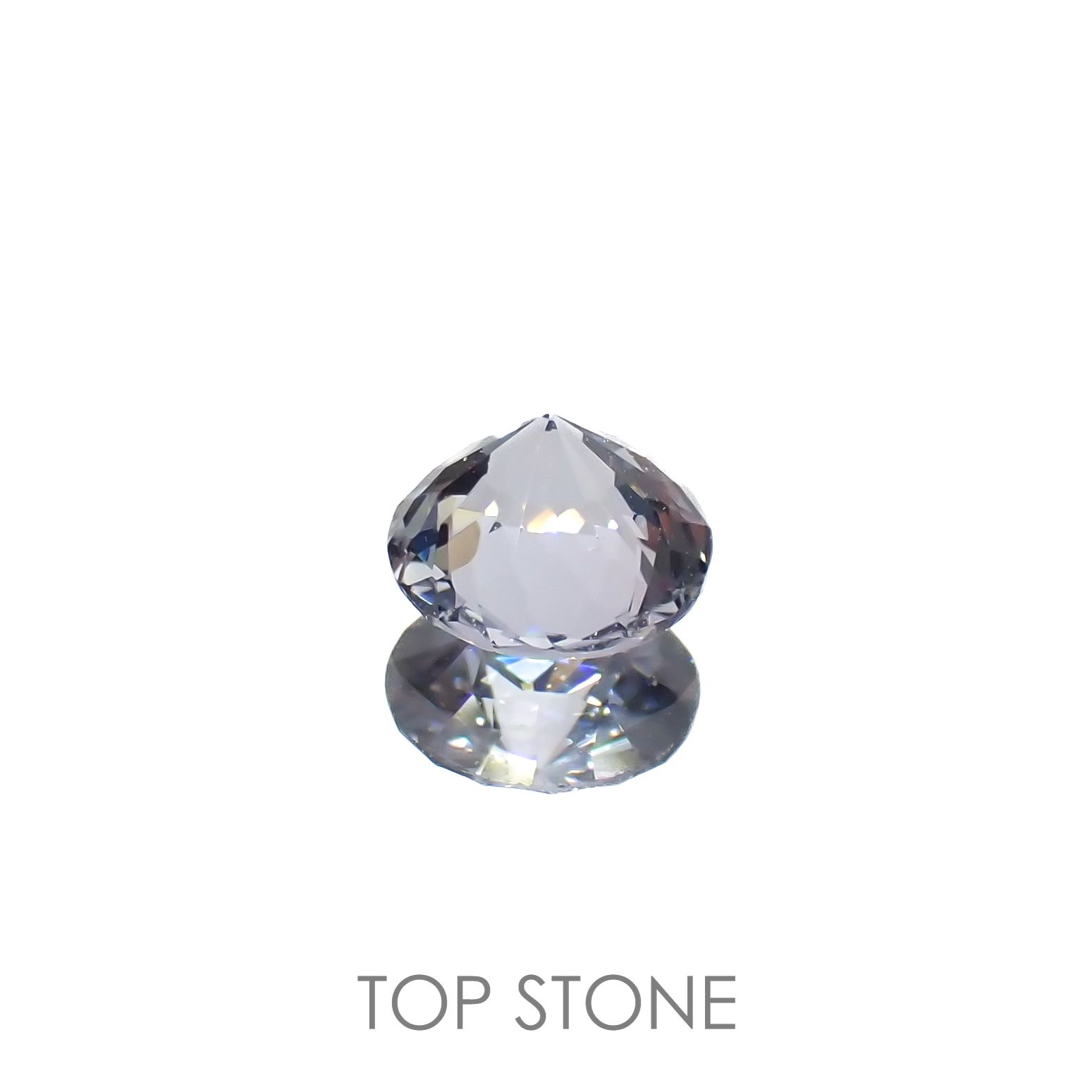 グレイッシュブルースピネル(宝石名スピネル)ビルマ/マダガスカル産 0.43ct 識別済[220716964]4.7x4.6mm前後