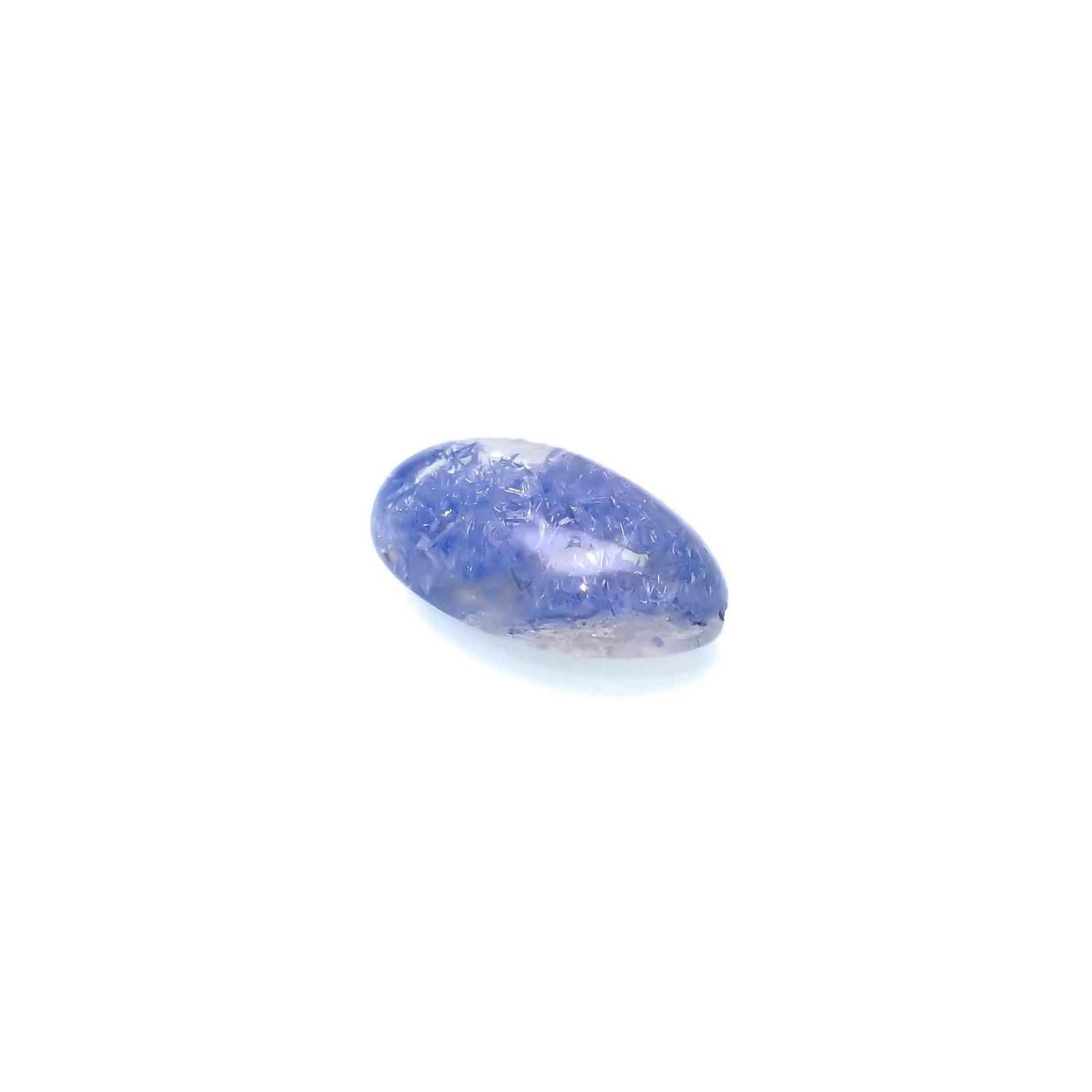 デュモルチェライトインクォーツ ブラジル産 8.63ct[230320890]17.5x10.4mm前後