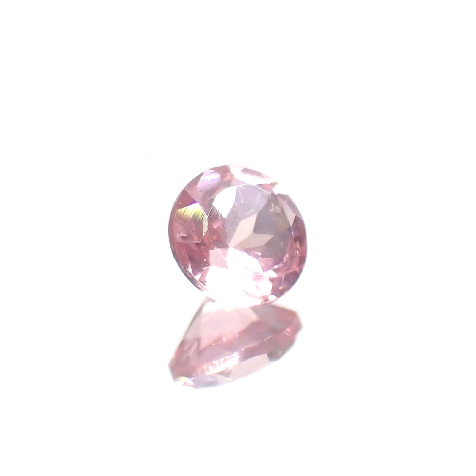 シルキーピンクスピネル タンザニア産 0.42ct [230421575]4.4x4.4mm前後