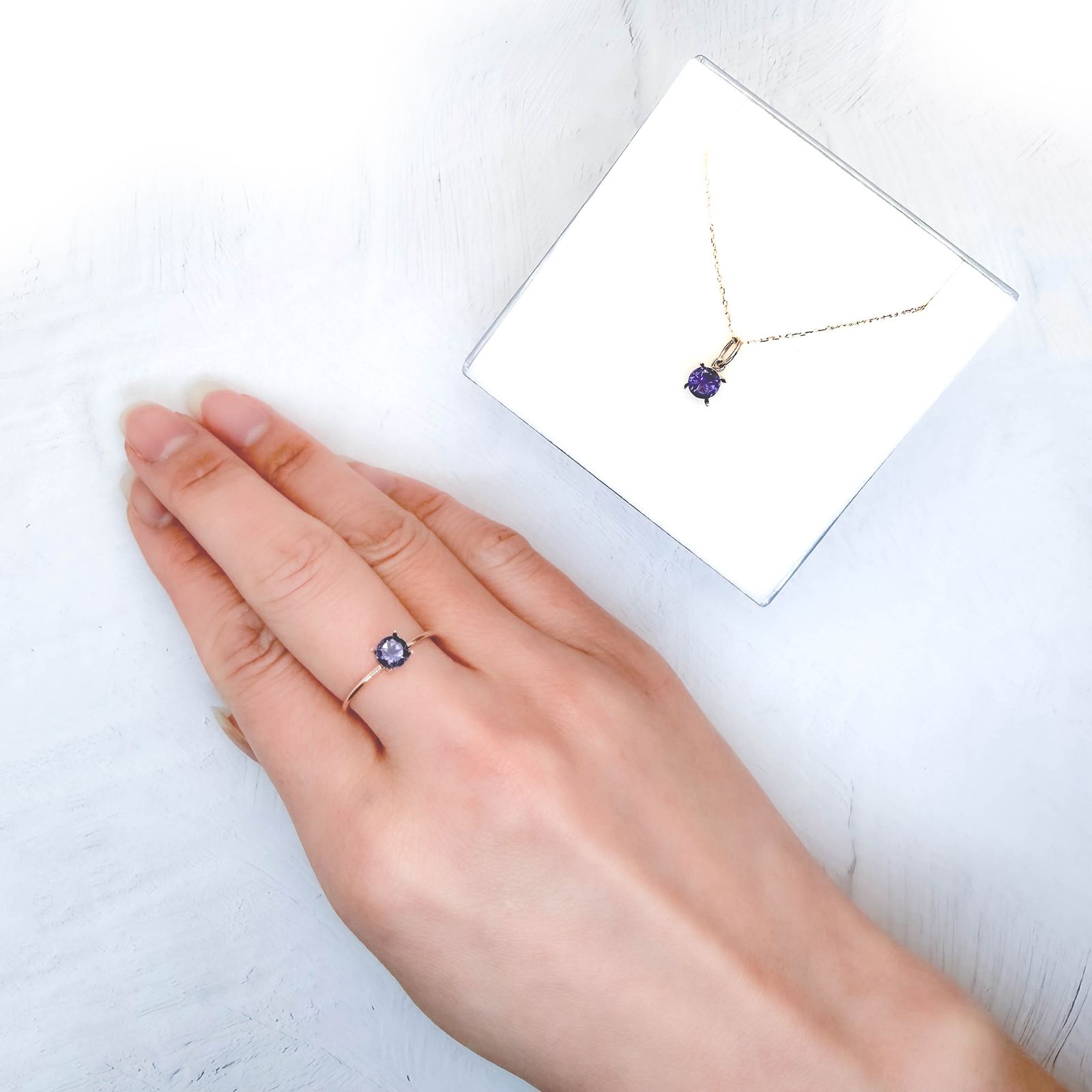 ◇ペアセット◇アイオライト タンザニア産 0.72ct(2pcs合計) / 4.9x4.9mm前後 [260231766]