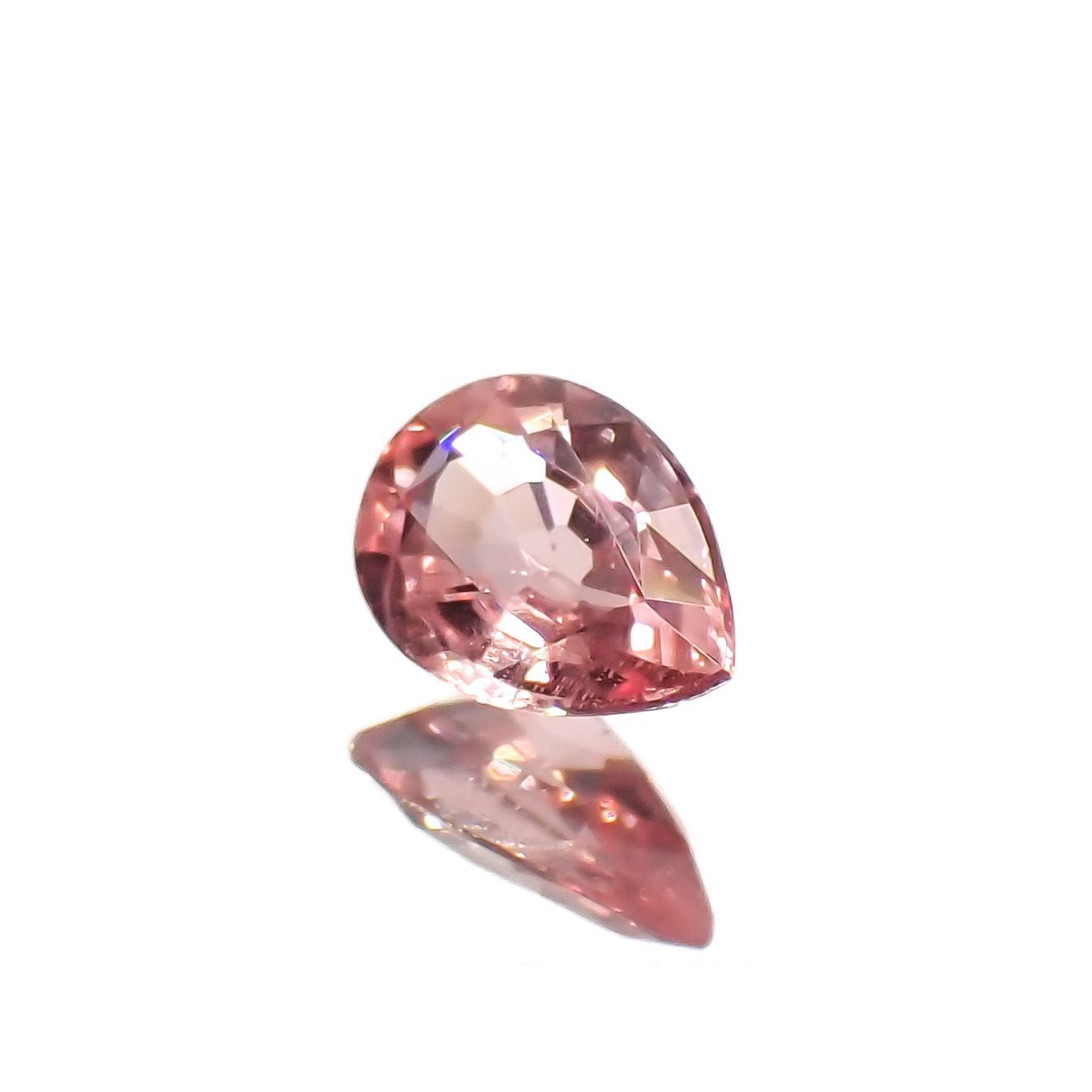 パパラチャサファイア非加熱(宝石名サファイア/別名パパラチャ・サファイア)スリランカ産 0.16ct GIA鑑付[221219221]4.13x2.93mm前後