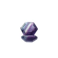 ◇ヘキサゴンカット◇パーティカラーフローライト フルオレッセンス 中国産 2.67ct[240628190]8.5x8.4mm前後