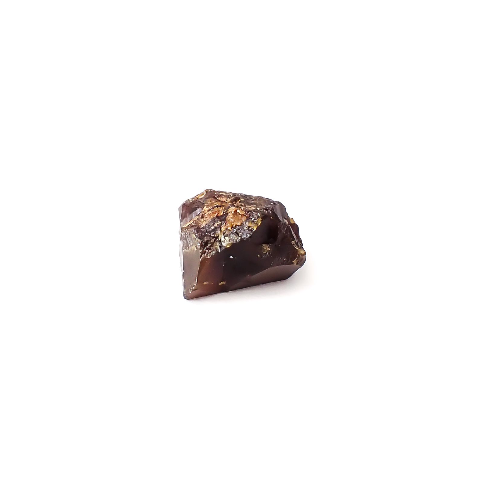 レインボーガーネット原石2個セット 日本・奈良県産 17.35ct(2pcs合計) / 11.5-11.9x9.2-10.1mm前後 [260432076]