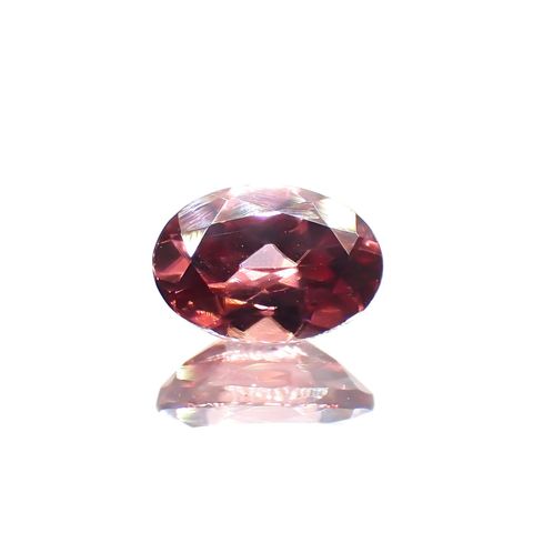 ピンクジルコン(宝石名ジルコン) スリランカ/カンボジア産1.12ct 識別済[21029789]7×4.9mm前後
