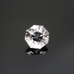 ◇オクタゴンカット◇カラーレスジルコン(宝石名ホワイト・ジルコン)スリランカ/カンボジア産 0.85ct 識別済[220114281]4.9x4.9mm前後