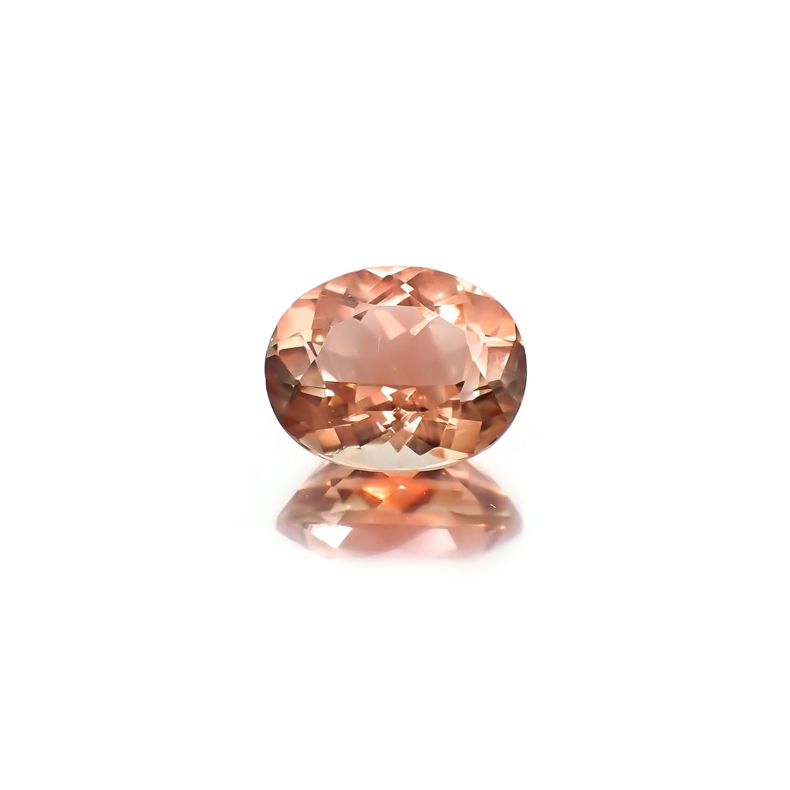 オレゴンサンストーン(宝石名ラブラドライト)アメリカ・オレゴン州産 識別済 2.21ct / 9.5x7.6mm前後 [230421892]