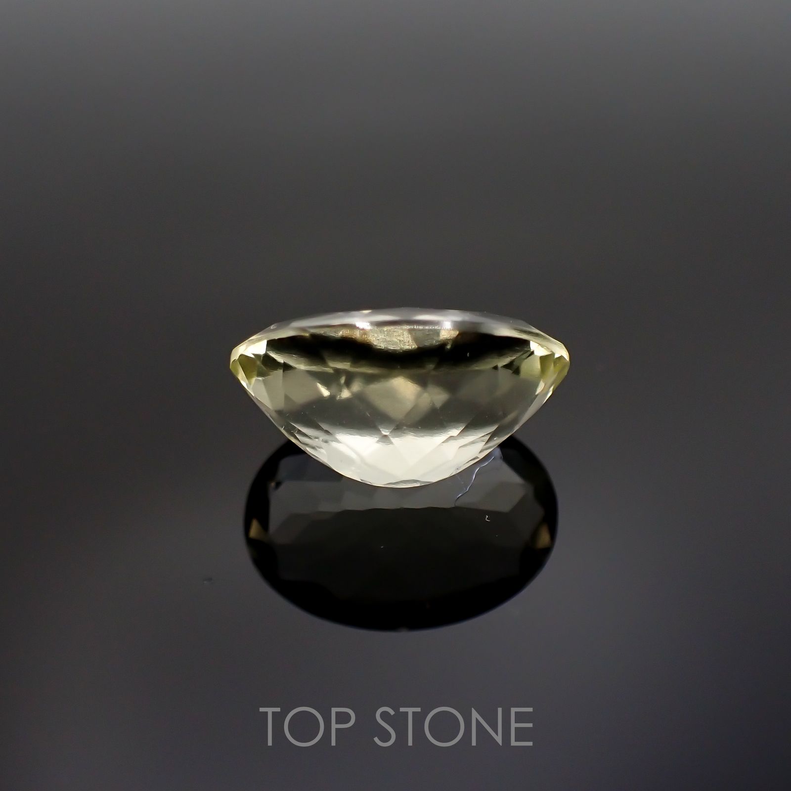リビアングラス(宝石名インパクトガラス(衝撃溶融ガラス))エジプト・リビア砂漠産 4.29ct 識別済[211213800]14x10.1mm前後