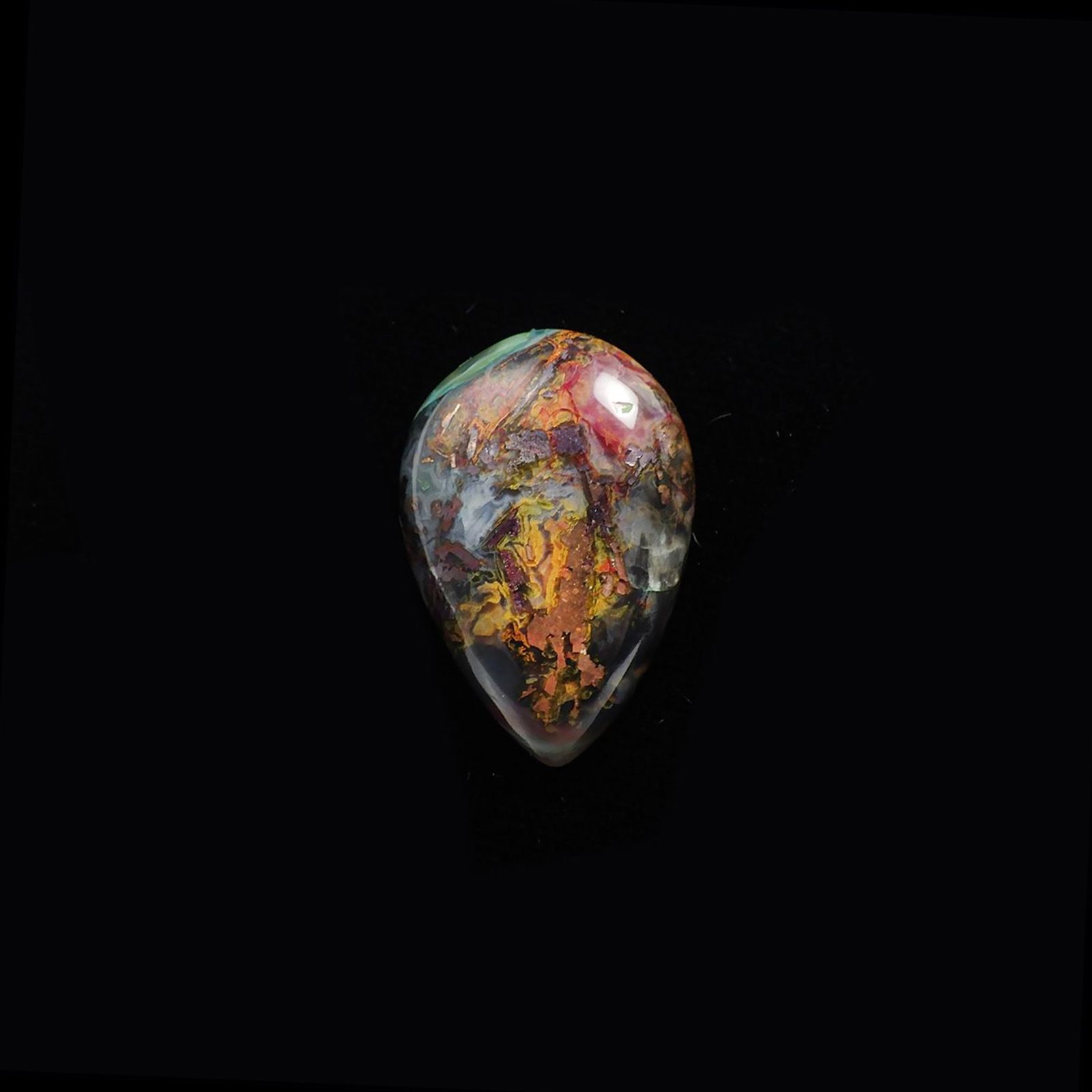コッパークリソコラインカルセドニー インドネシア産 24.92ct / 25.5x17.6mm前後 [240125551]