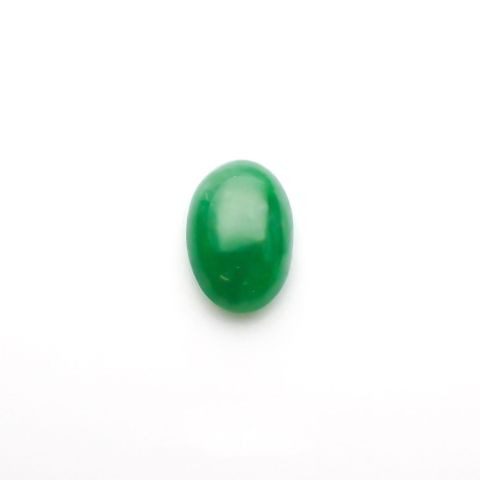 翡翠(宝石名ジェダイト(翡翠))ビルマ産 1.748ct ソ付(彩珠)[230119868]9.2x6.1mm前後