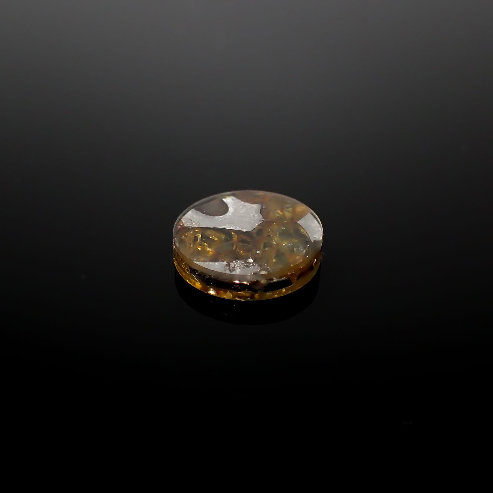 パラサイト隕石Sericho トリプレット 発見地:ケニア 4.01ct[240527655]11.9x11.9mm前後
