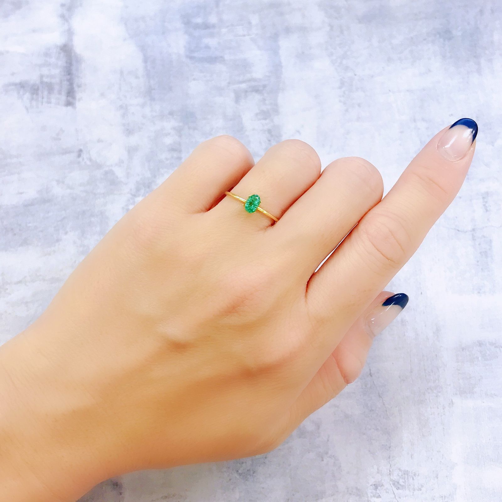 パライバトルマリン(宝石名トルマリン/別名パライバ・トルマリン)ブラジル・キントス鉱山産 0.362ct ソ付(宝貴協)[221018732]5.5x3.7mm前後