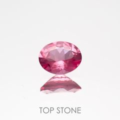 ホットピンクスピネル(宝石名ピンク・スピネル)タンザニア産 0.33ct 識別済[220817353]5x3.9mm前後