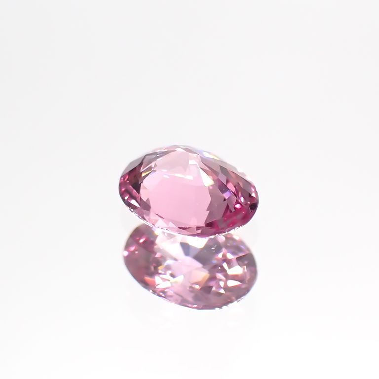 パパラチャサファイア(宝石名サファイア/別名パパラチャ・サファイア)スリランカ産 0.346ct DGL鑑付[230421632]4.91x3.97mm前後