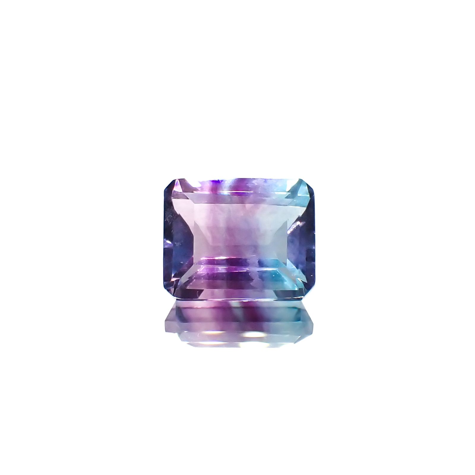 パーティカラーフローライト フルオレッセンス ブラジル産 5.51ct[230823272]11x8.9mm前後