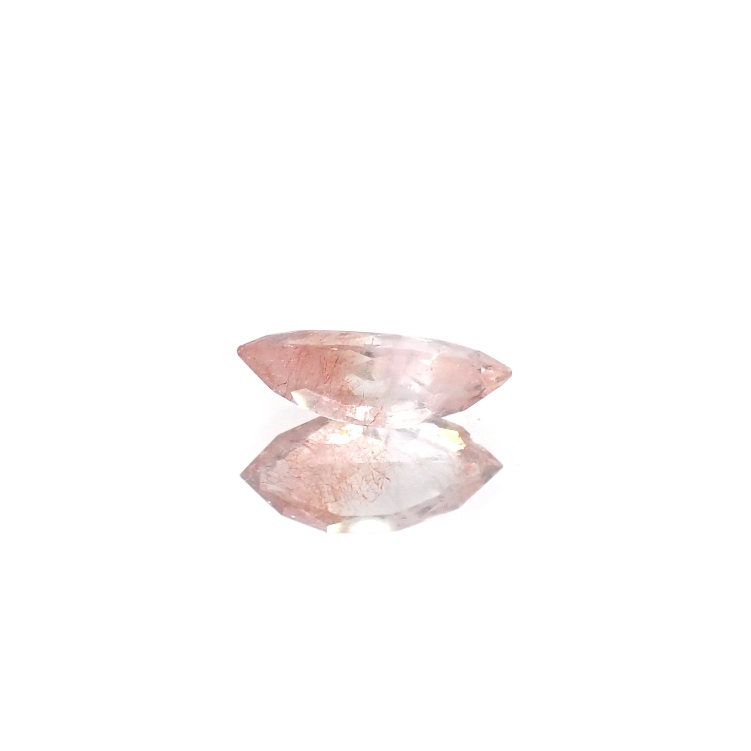 ◇カスタムカット◇ストロベリークォーツ カザフスタン産 0.67ct[240125494]9.3x4.3mm前後