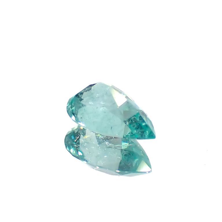パライバトルマリン(宝石名トルマリン/別名パライバ・トルマリン)ブラジル産 0.392ct ソ付(宝貴協)[221018831]6.1x4.1mm前後