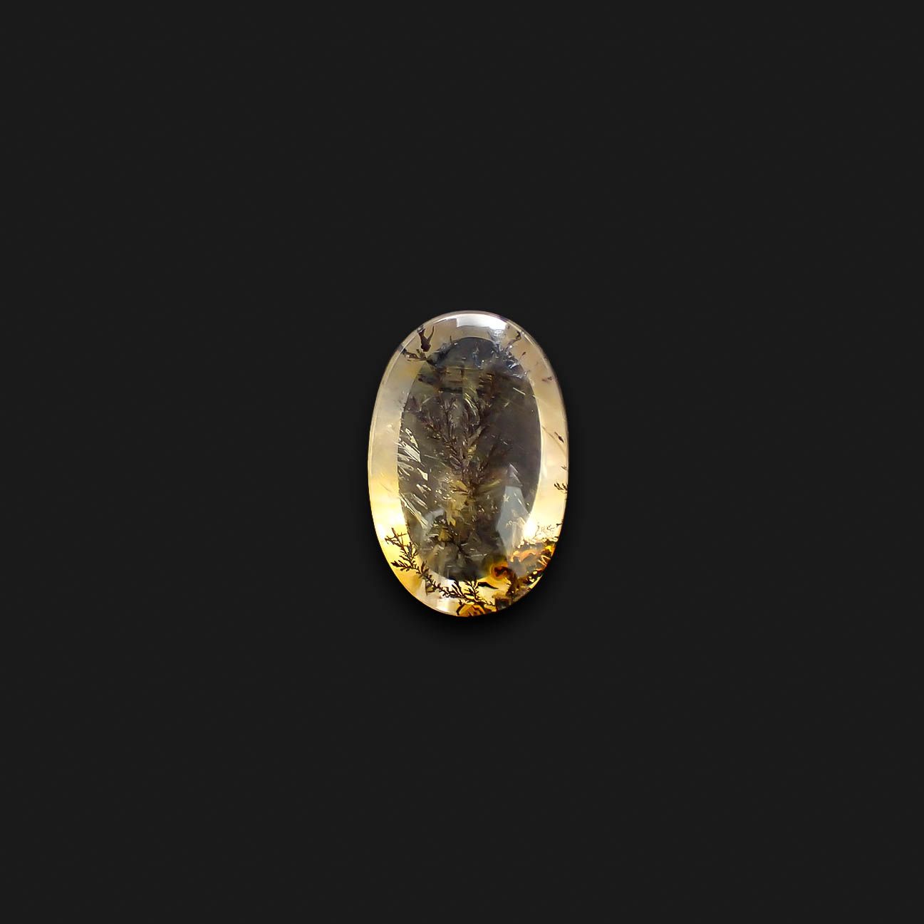 デンドリチッククォーツ ブラジル産 6.58ct[230823242]17.7x11.6mm前後