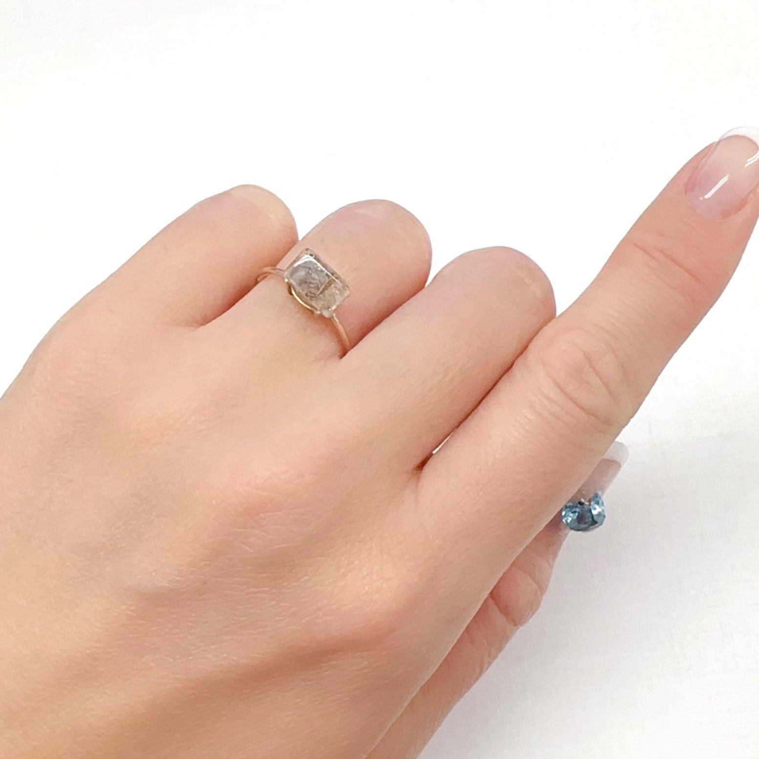 レインボーラティスサンストーン オーストラリア産 1.00ct[240326530]8.6x5.2mm前後