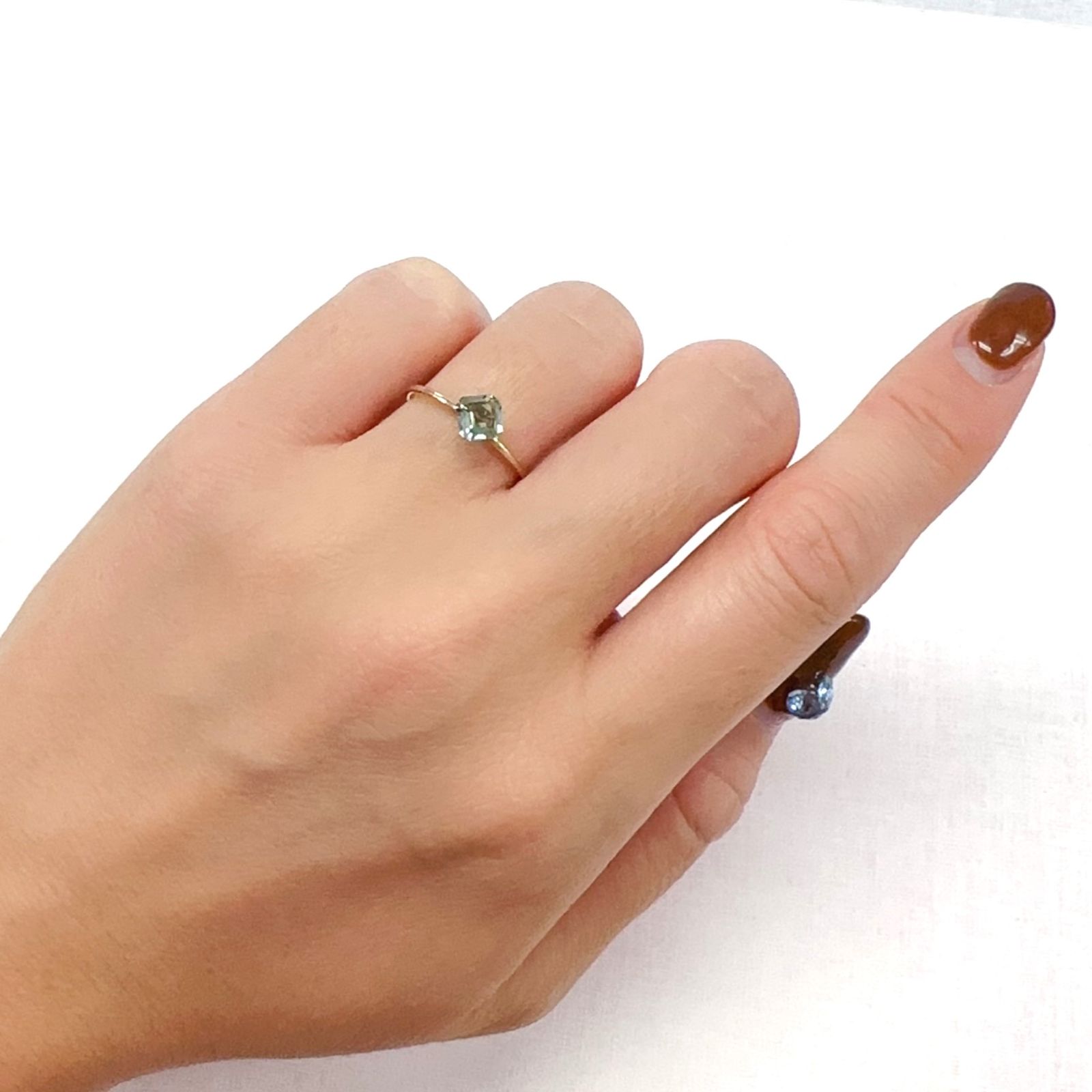 グリーントルマリン(宝石名グリーン・トルマリン)ブラジル産 0.54ct 識別済[231023951]5x5mm前後