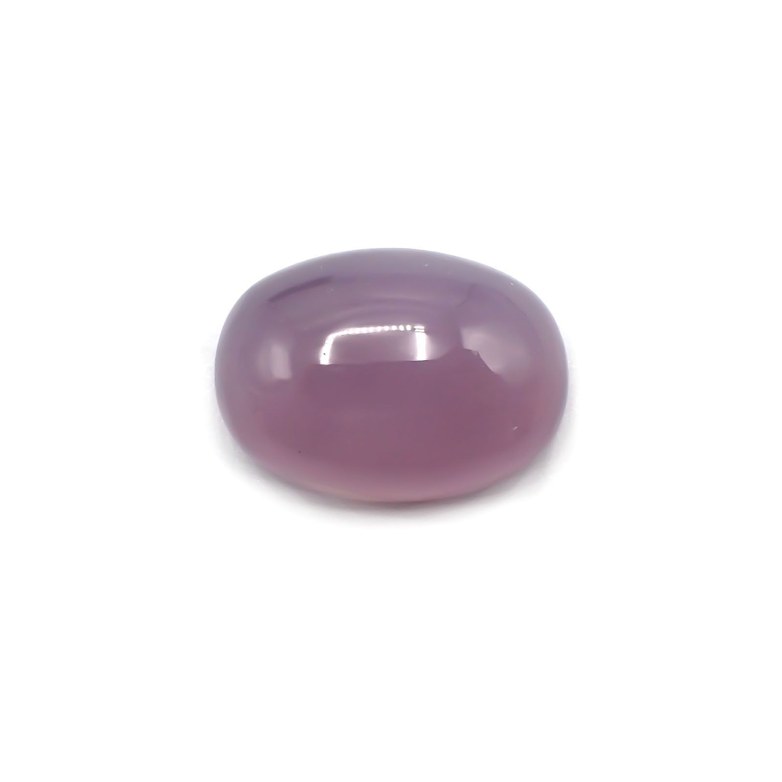 パープルカルセドニー(宝石名カルセドニー)インドネシア産 13.34ct 識別済[231124174]17.8x12.9mm前後