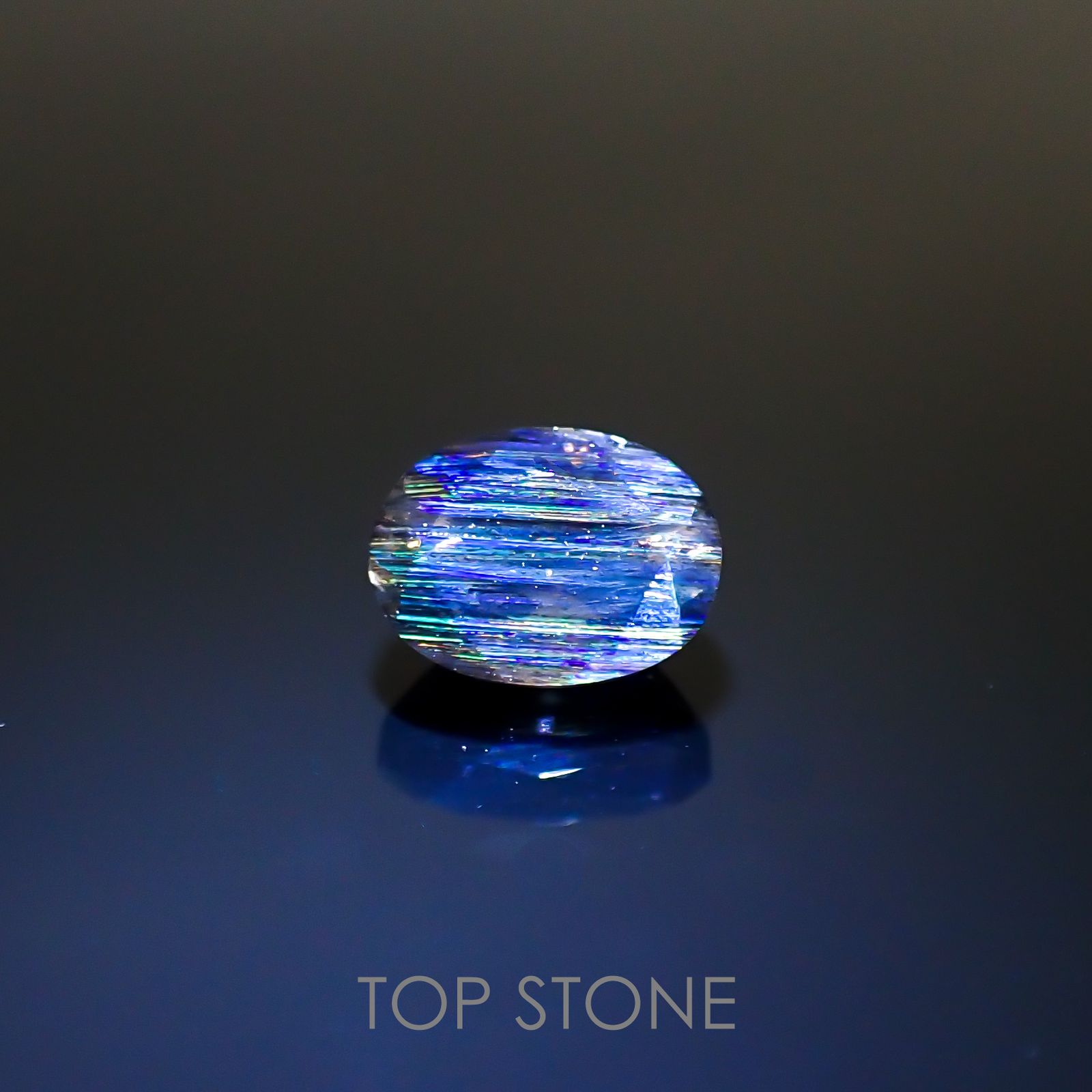 レインボースキャポライト(宝石名イリデッセント・スキャポライト) ブラジル産 1.48ct 識別済[210711525]8×5.9mm前後
