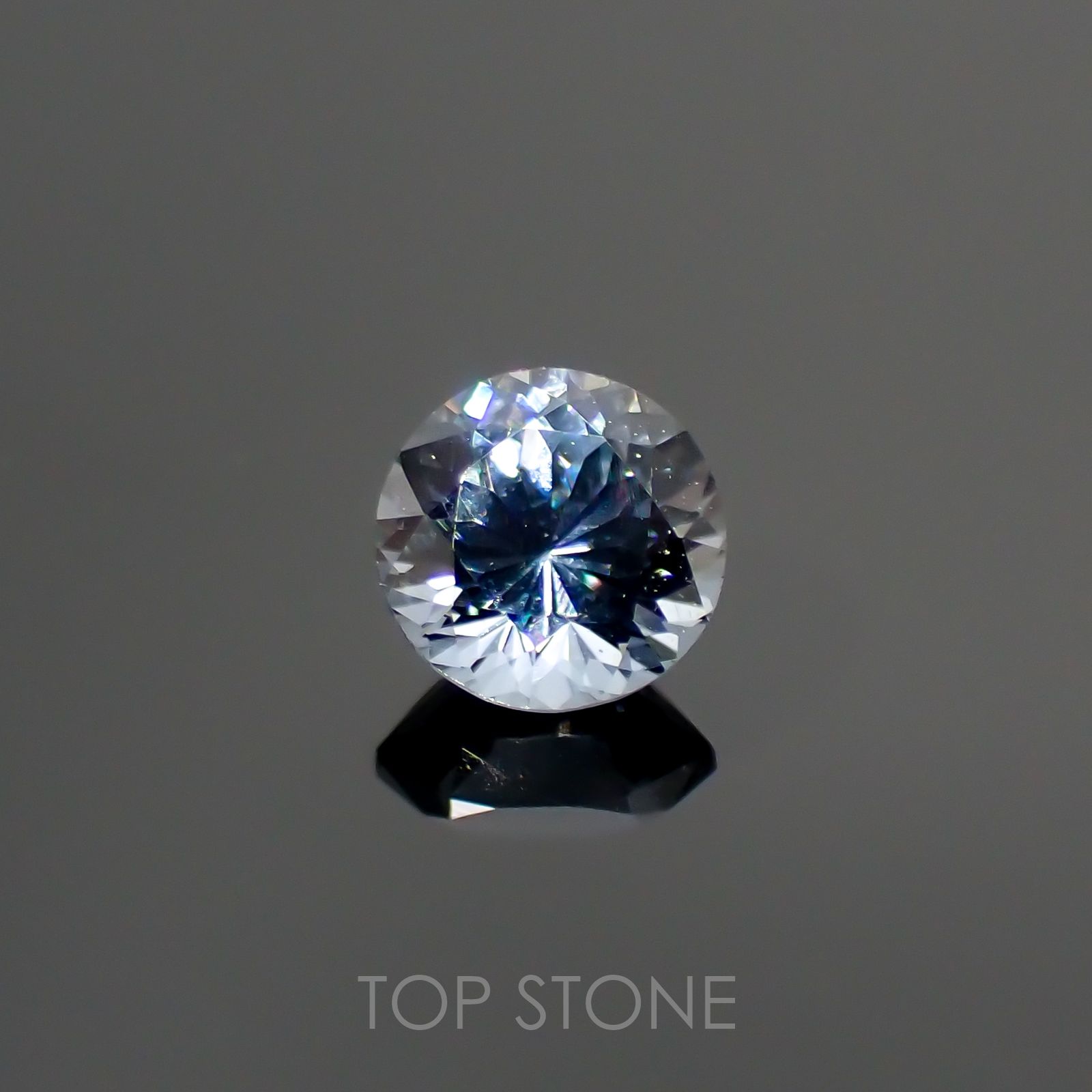 グレイッシュブルースピネル ビルマ産 ルース 0.36ct[210913141]4.2×4.2mm前後