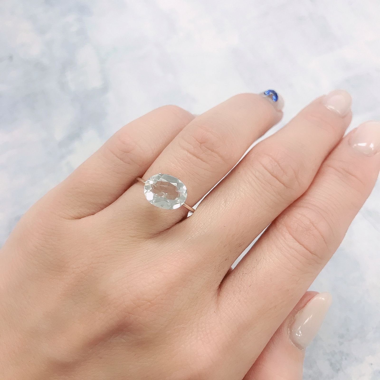 ハーキマーダイヤモンド アメリカ・ニューヨーク州産 2.19ct[220515715]10.1x7.9mm前後