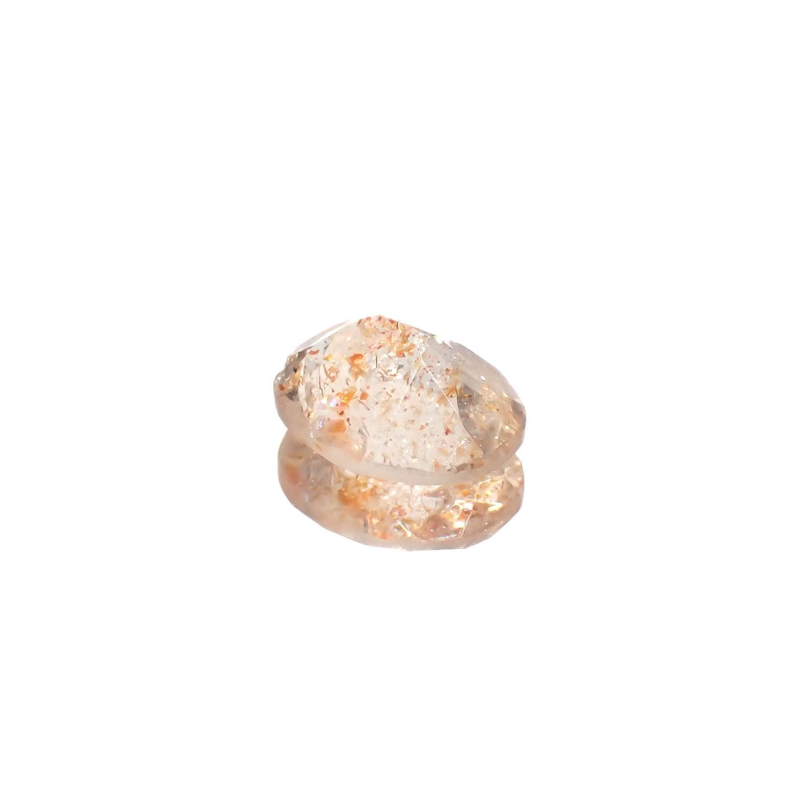 イリュージョンサンストーン タンザニア産 1.59ct / 9x7.1mm前後 [230120119]