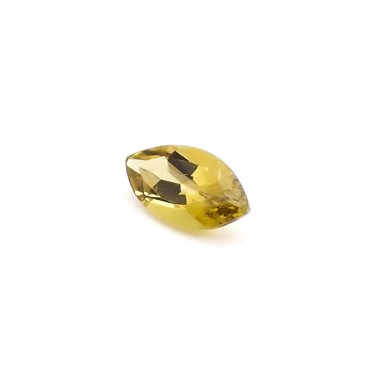 イエロートルマリン(宝石名トルマリン)ナイジェリア産 識別済 0.59ct / 8x4.2mm前後 [260933191]