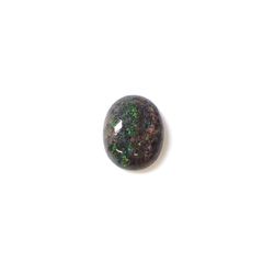 ブラックマトリックスオパール(宝石名オパール/加熱処理)オーストラリア産 1.52ct 識別済[250330131]9.7x7.7mm前後
