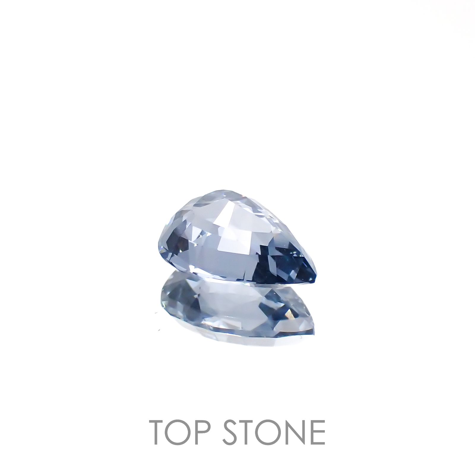 グレイッシュブルースピネル(宝石名スピネル)ビルマ/マダガスカル産 1.24ct 識別済[230220600]8.2x5.9mm前後