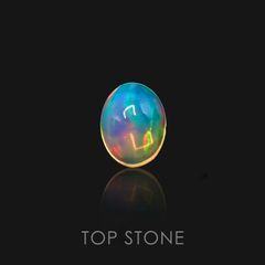 エチオピアオパール(宝石名オパール) エチオピア産 1.489ct ソ付(彩珠)[20095447]8.8×7mm前後