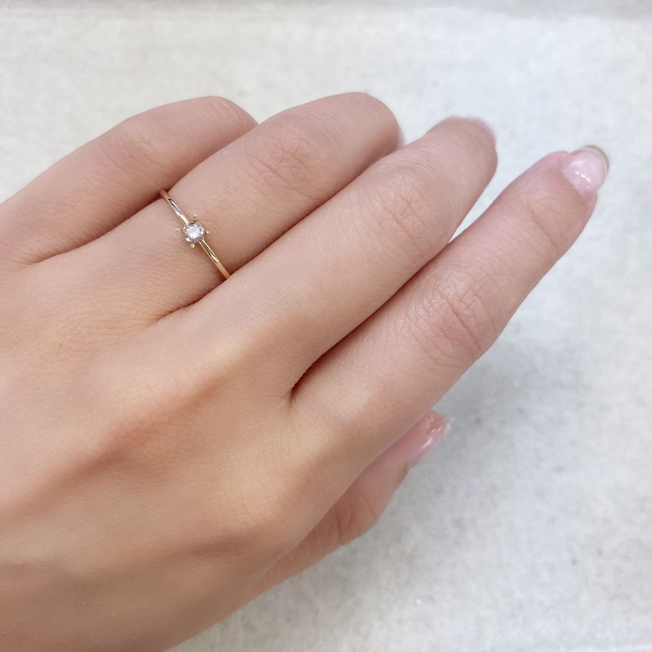 ピンクダイヤモンド(宝石名ダイヤモンド) I-1 / FANCY LIGHT BROWNISH PINK 0.063ct ソ付(CGL)[210711789]2.6×2.6mm前後
