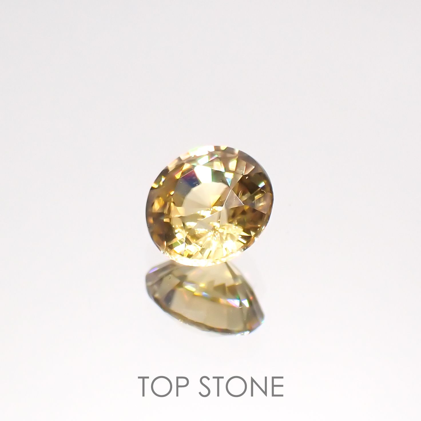 イエロージルコン(宝石名ジルコン)スリランカ/カンボジア産 1.26ct 識別済[220114838]6.1x6mm前後