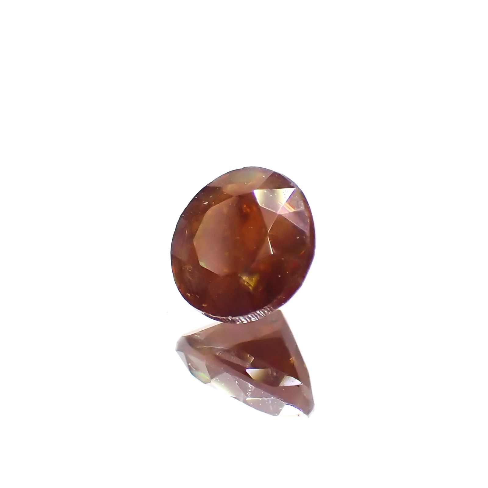 レインボーガーネット 日本・奈良県産 0.42ct[230923309]4.4x4.4mm前後