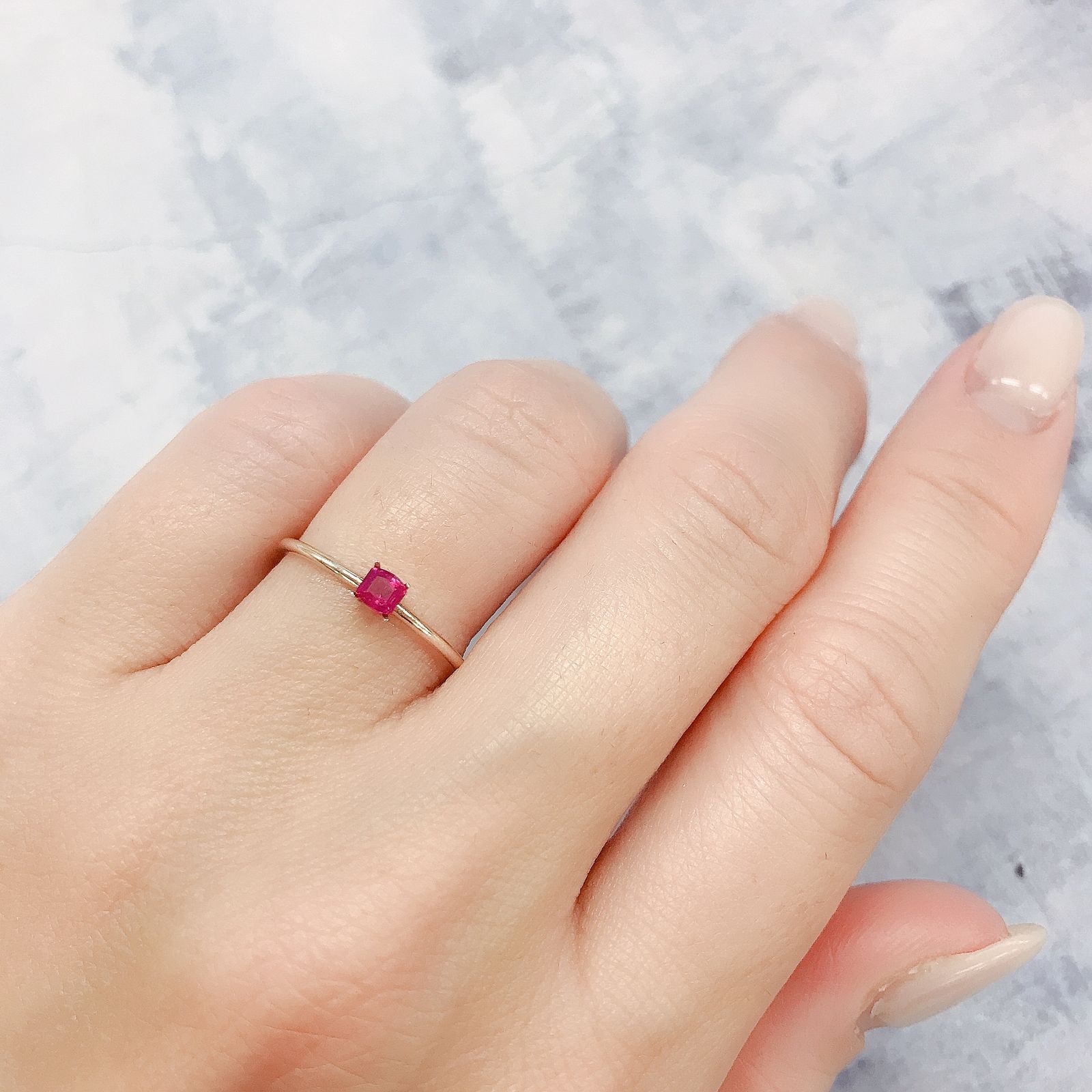 ルビー モザンビーク/ビルマ産 0.14ct[220616209]2.8x2.7mm前後