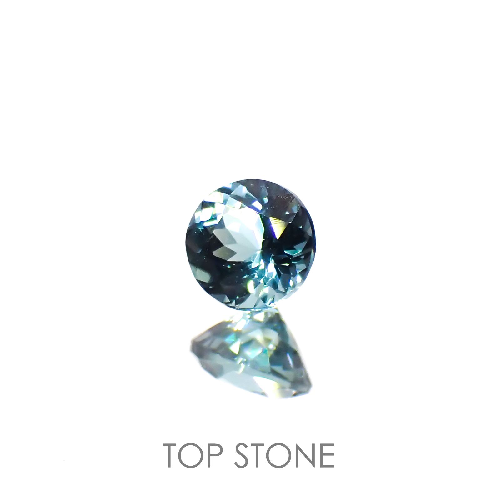 ラグーントルマリン(宝石名トルマリン)アフガニスタン産 0.26ct 識別済[220515842]3.9x3.8mm前後