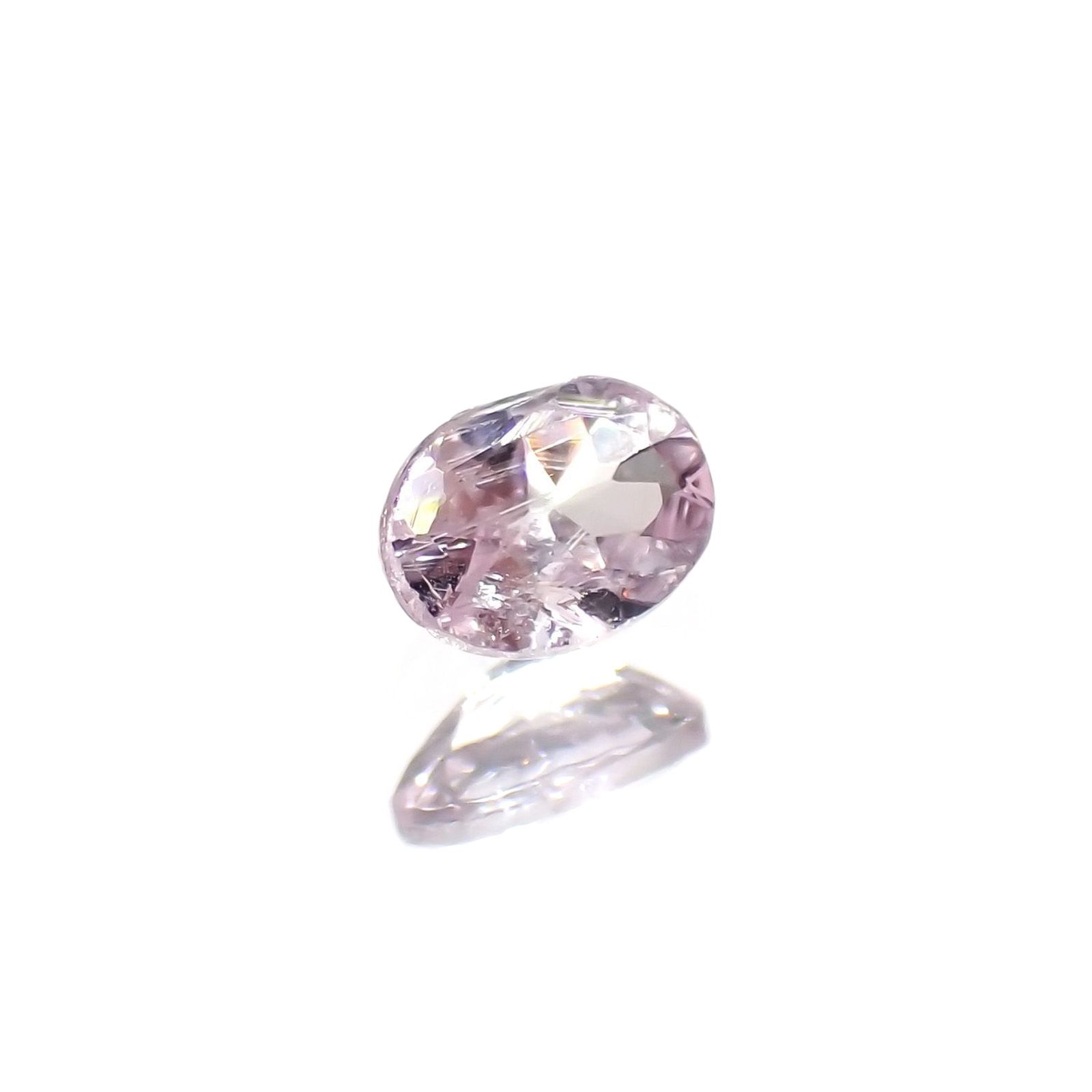 ピンクゾイサイト(宝石名ピンク・ゾイサイト)タンザニア産 識別済 0.17ct / 4x3mm前後 [220115055]