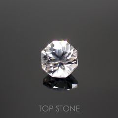 ◇オクタゴンカット◇カラーレスジルコン(宝石名ホワイト・ジルコン)スリランカ/カンボジア産 0.91ct 識別済[220114288]5x5mm前後