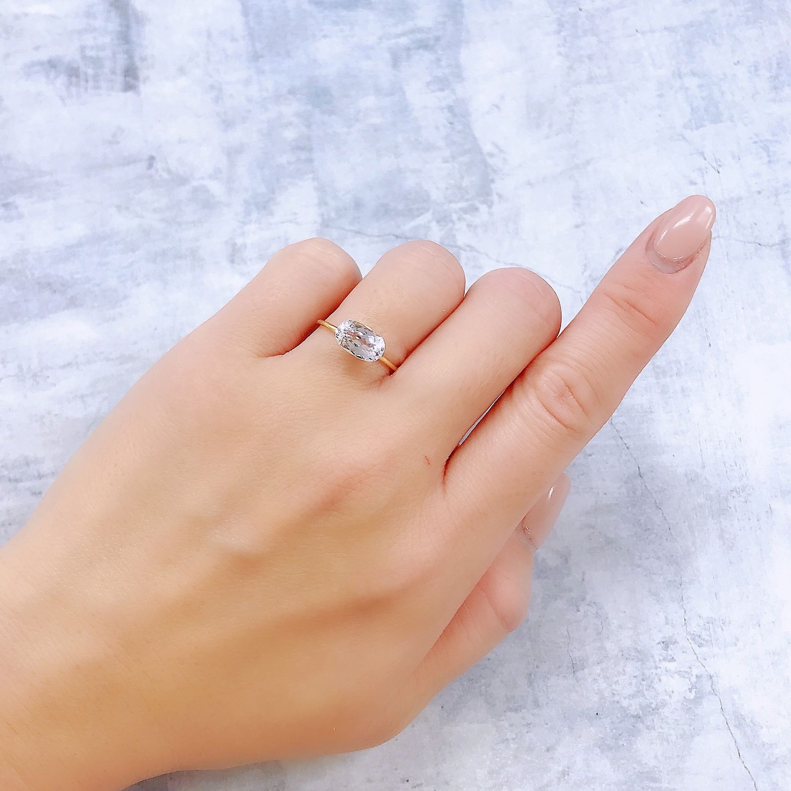 クンツァイト アフガニスタン産 2.24ct[240219607]9.3x5.8mm前後