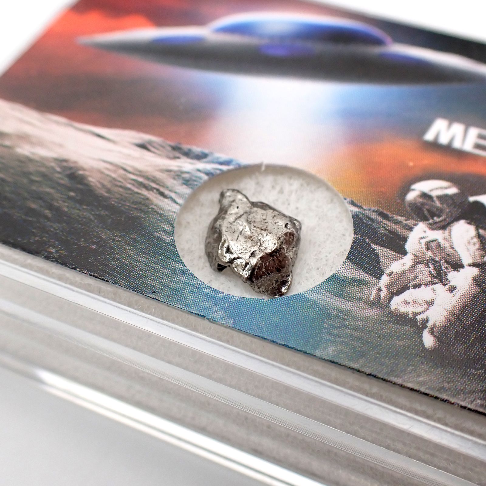 <ランダムセレクト1個販売>カンポデルシエロ隕石 原石 発見地:アルゼンチン 約1.44ct[240125413]7.9x3.8mm前後